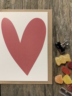 Carte de voeux Valentin love C&oelig;ur