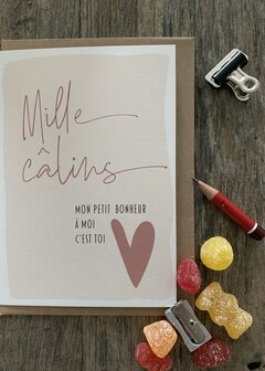 Carte de voeux Valentin Love Mille c&acirc;lins