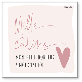 Carte petite Valentin Love Mille c&acirc;lins