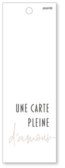 Carte label Valentin Love Une carte pleine d&#039;amour