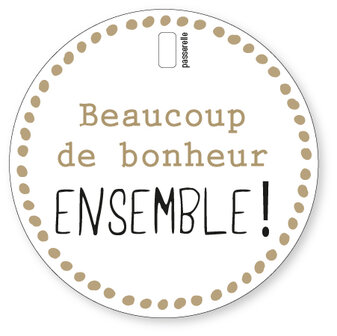 Carte d&#039;Or Beaucoup de bonheur ensemble