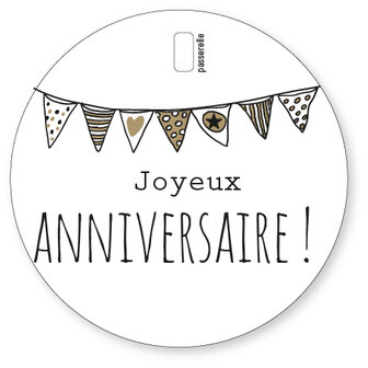 Carte d&#039;Or Joyeux anniversaire