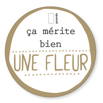 Carte d&#039;Or &Ccedil;a m&eacute;rite bien une fleur