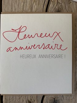 Carte de voeux Script heureux anniversaire