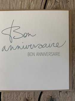 Carte de voeux Script Bon anniversaire