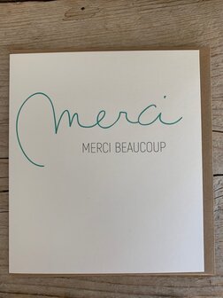 Carte de voeux Script Merci