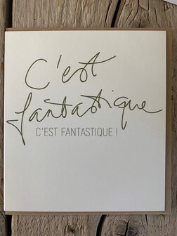 Carte de voeux Script C&#039;est fantastique !