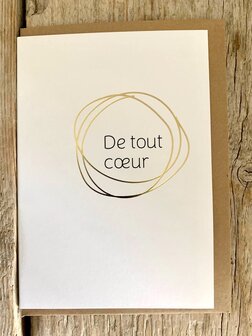 Carte de deuil Heaven De tout coeur