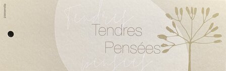 Botanic label grand Tendres pens&eacute;es