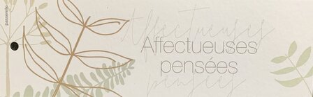 Botanic label grand Affectueuses Pens&eacute;es