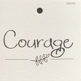 Courage carte carr&eacute;e Courage