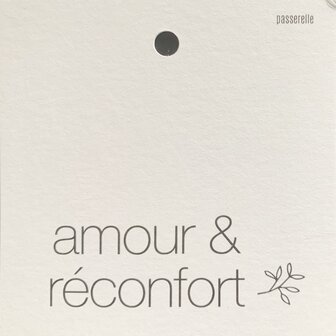 Courage carte carr&eacute;e Amour &amp; reconfort