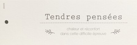 Courage label grand Tendres pens&eacute;es