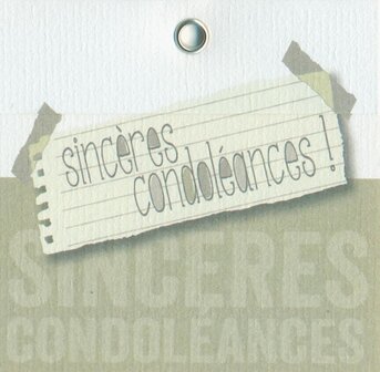 Zippy Sinc&egrave;res condol&eacute;ances