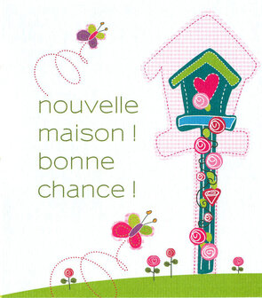 Papillon Nouvelle maison ! Bonne chance !