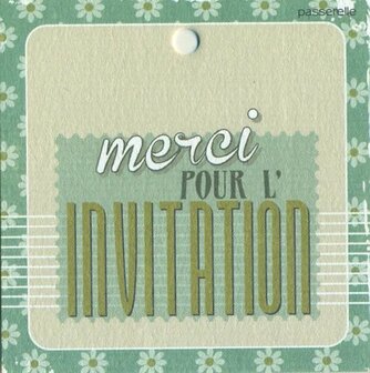 Vintage Merci pour l&#039;invitation !