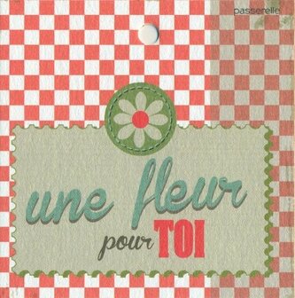 Vintage Une fleur pour toi !