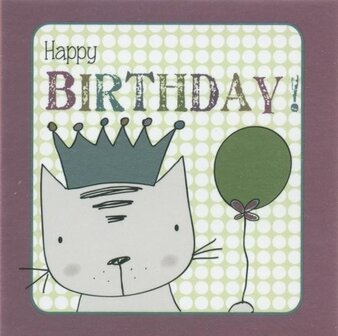 Nanou petite carte Happy birthday !