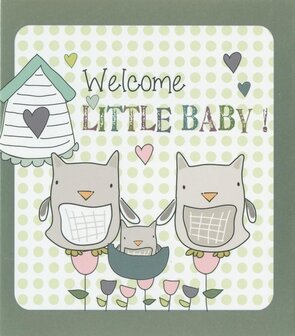 Nanou petite carte Welcome little baby !