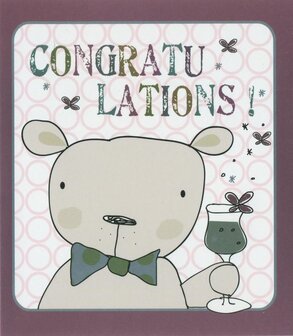 Nanou petite carte Congratulations !